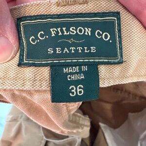 Filson Men’s 5-pocket Dry Tin Cloth Pants, 36 x 27.75